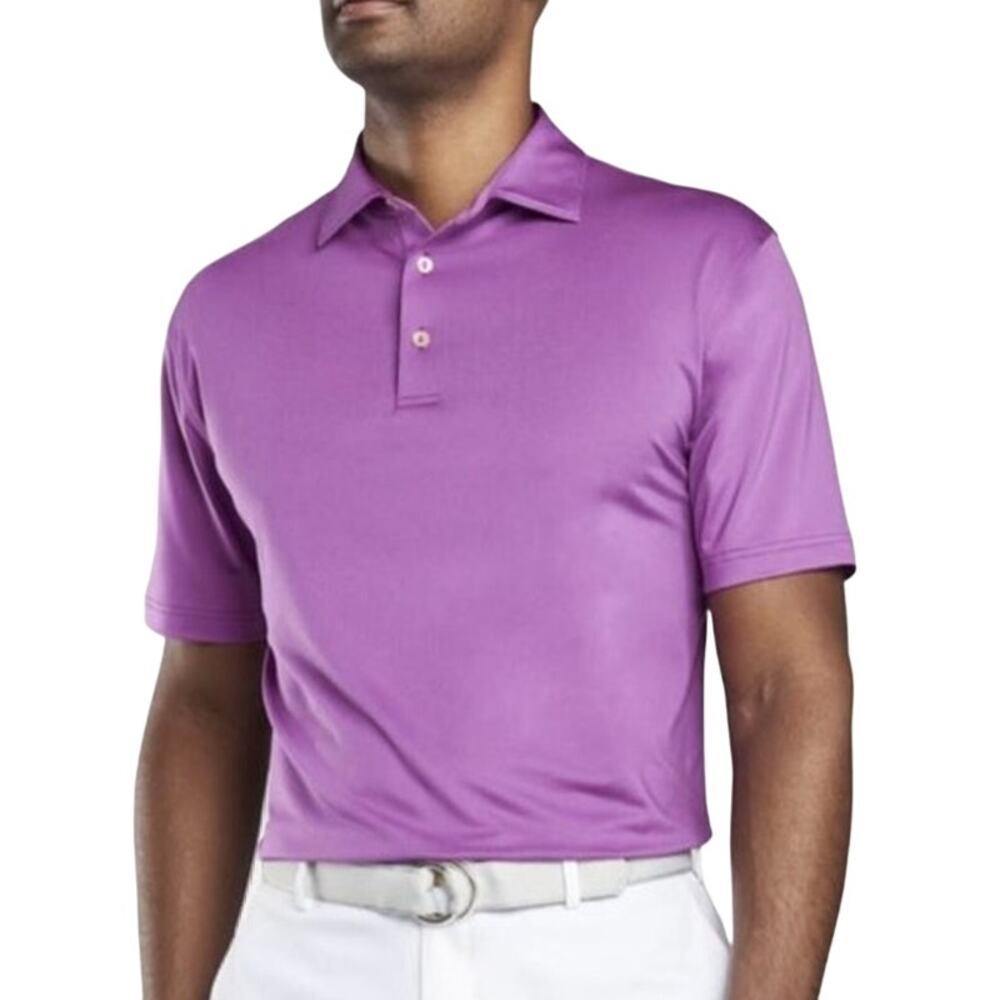 Peter Millar Summer Comfort Polo Golf Jersey Men M Fuchsia Purple MS19EK01